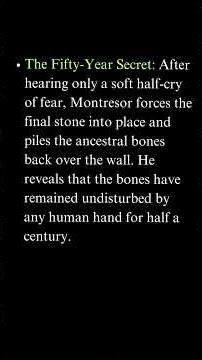 The Cask of Amontillado I Key Details 2 I UG TRB English I Unit 5