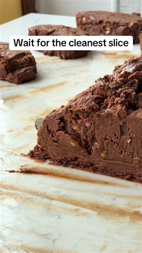 Cleanest Fudge Slice Ever! Satisfying Food ASMR