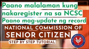 Paano malalaman kung nakaregistered na sa NCSC at paano mag-update via online? watch here the full video: https://youtu.be/oOo3IHg9VJU Followers #NCSC #nationalcomissionofseniorcitizen #seniorcitizenbenefits #Philippines #viralvideo #virals #manilaphilippines#fbviralreels Jayson Lucas vlogs Jayson Lucas Norma Lucas JCTV.ph | Jhonylucastv