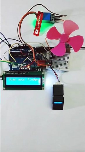 Smart Fingerprint Sensor Fan Control - DIY Home Automation