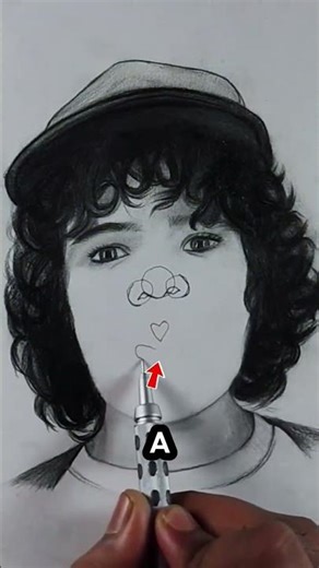 Drawing Finn Wolfhard's Face Using Circle Guides ✏️😮 | Stranger Things Hyper-Realistic Pencil Art