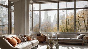 Realistic Home Office Zoom Background, Virtual Background Skyline Windows, Instant Download Office Background, Professional Zoom Backdrop - Etsy