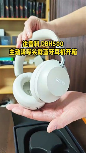 达音科（DUNU）DBH 500 头戴式无线蓝牙耳机 主动降噪HiFi动圈单元3.5MM单端USB手机电脑平板有线耳机蓝牙5.4 DBH 500 晨雾白