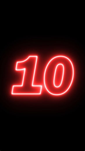 10 Second Countdown Timer Red Neon Light Digital Clock with Beep & Alarm Sound #timer #countdown