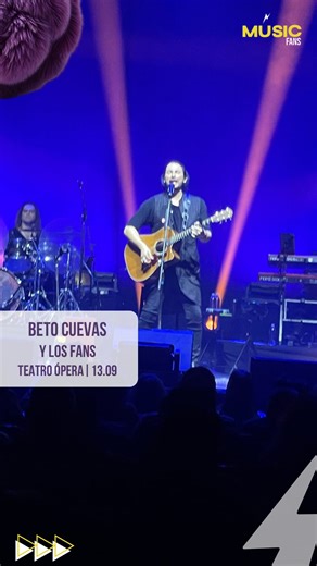 BETO CUEVAS Y UN REENCUENTRO CON CANCIONES ICÓNICAS 🎶✨ En el Teatro Ópera disfrutamos su tour “Beto Cuevas Acústico”, un show íntimo y poderoso con esas canciones que marcaron generaciones. Charlamos con fans, nos emocionamos con cada tema de @iambetocuevas y, posta… mirá el reel hasta el final porque aparece una invitada de lujo 🔥🙌 Cobertura de #MusicFANS 💜 🔗 @gabyjuradoprensa #BetoCuevas #BetoCuevasAcústico #Fans #FansDeLaMúsica #ShowEnVivo | Fans en Vivo