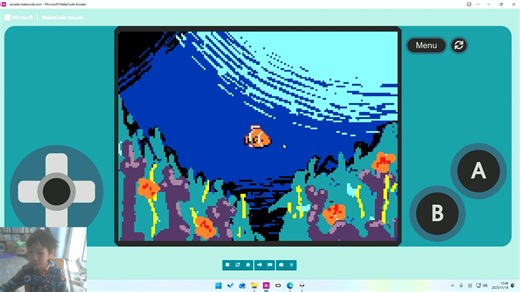 带你使用Makecode Arcade编写自己的游戏，制作一个水族馆