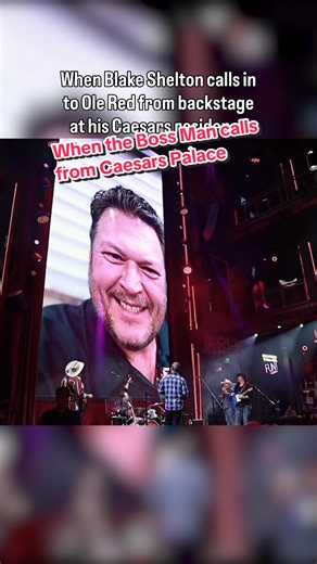 Never know when @Blake Shelton might call in while you’re at Ole Red ☎️🐾 We’ll see y’all tonight at the official residency after-party, right across the street from Caesars Palace! 🏛️🤠 #OleRed #LasVegas #BlakeShelton #Country