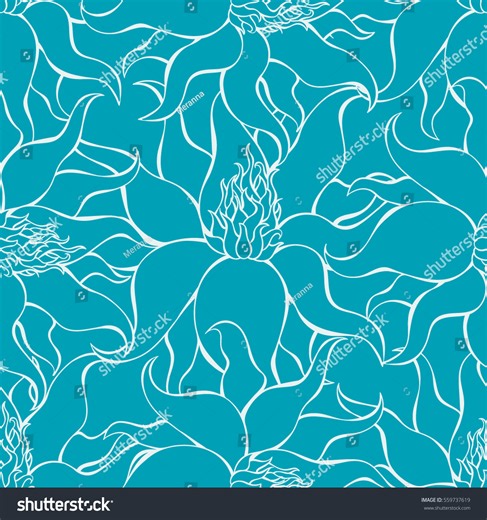 Vector Flower Seamless Pattern Elegant Texture Stock Vector (Royalty Free) 559737619 | Shutterstock