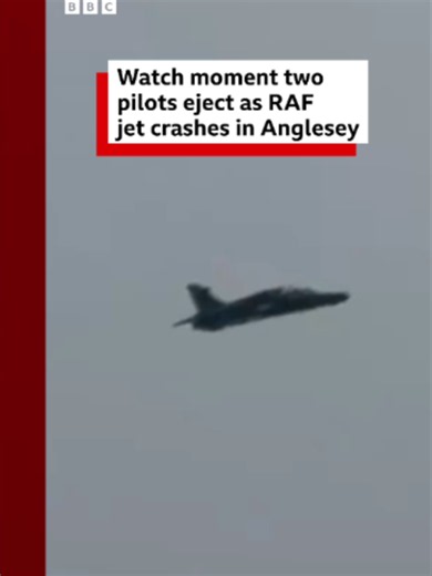 Two pilots who were ejected and parachuted out of their plane before the RAF training aircraft crashed in Anglesey are being treated for minor injuries. #RAF #Anglesey #Wales #PlaneCrash #BBCNews