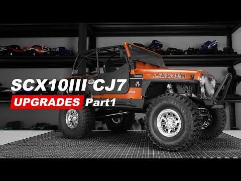 SCX10 III CJ-7 Brass Weight Upgrade | Installing C Hub, Hex Extender & Diff Covers (Part 1)