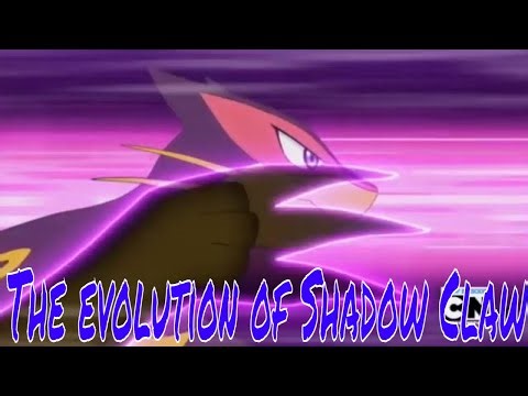 The evolution of Shadow Claw in the Pokémon Anime