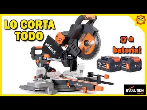 Unboxing, testing and review of the EVOLUTION R255 SMS DB LI mitre saw - it cuts everything
