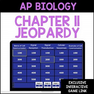 AP Bio Chapter 11 Jeopardy Review: Cell Communication