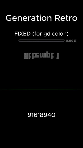 Generation Retro but fixed for GD Colon