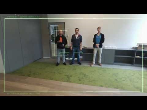 opencv python drone - mark a person to be tracked with an object