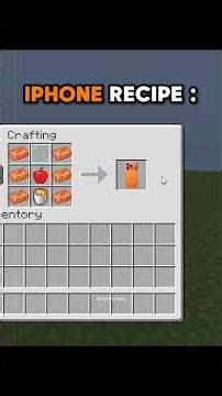 IPHONE RECIPE IN MINECRAFT 😱 #fyy