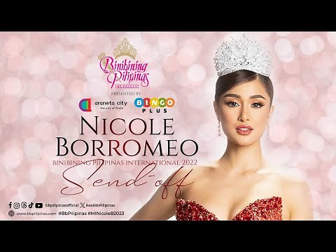 NICOLE BORROMEO SEND OFF | Binibining Pilipinas 2023