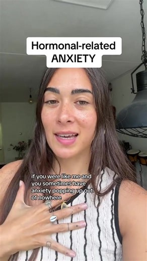 Do you ever get anxiety that pops up out of nowhere? 😰 Tracking my cycle with Tempdrop helped me understand some of the patterns behind it. Tempdrop is a wearable thermometer that tracks your temperature while you sleep to help confirm ovulation and see how hormones affect your mood — no alarms, no guessing. #cycletracking #hormones #anxiety #Tempdrop #fertilityawareness
