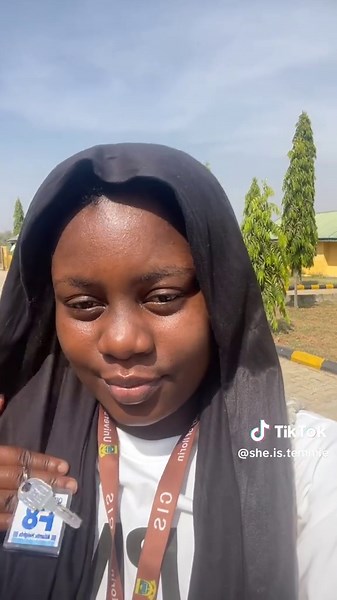 Precious Moments Outdoors with a Black Headscarf