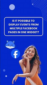 Is it possible to display events from multiple Facebook pages into one widget?
