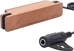 Acoustic Guitar Pickup, Passive Magnetic Microphone Transducer for Guitar, Bass with Steel Strings (Endpin Jack) - AD33