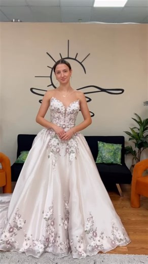 Ohana Bridal on Instagram: "Blush, blooms, and a basque waist that wows! 🌷 This strapless beauty is a colorful twist on classic elegance—only at Ohana. 💕 #OhanaBridal #BridalStyle #DreamDress #colorfulweddingdrress #floralweddingdress #uniquebride #bridalshop #weddingdressinspo #weddingdresses"