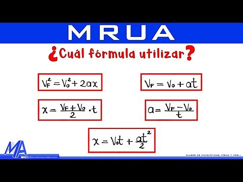 ¿Cuál fórmula utilizar? MRUA - MRUV