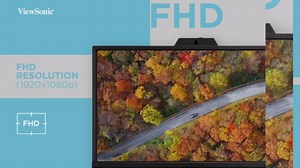 ViewSonic VG2440V 24 Inch 1080p IPS Video Conferencing Monitor with Integrated 2MP Camera, Microphone, Speakers, Eye Care, Ergonomic Design, HDMI DisplayPort VGA Inputs for Home and Office