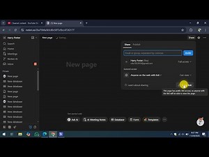 How To Share Notion Page Without Login