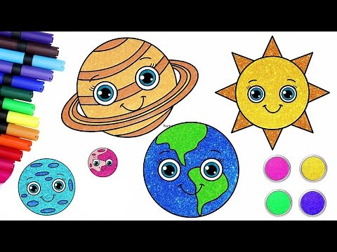 How To Draw Planets 🪐 Solar System Drawing By Chiki Art 🌍 🌞