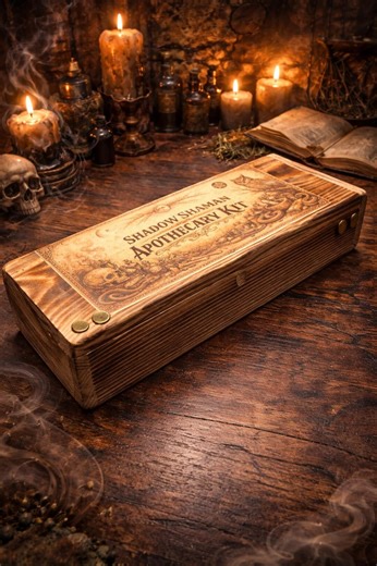 Authentic Shadow Shaman Apothecary Kit. Travel Curio & Ritual Curiosity Box