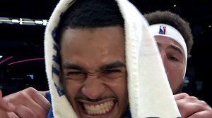 It's a Poole party! Klay Thompson crashes postgame interview