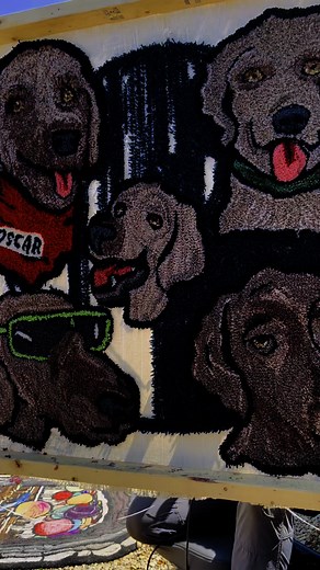 1.6K views · 40 reactions | Mr Loopy working on the tufted rug of many Oscars! ❤️ www.LoopyWool.com | Loopy Wool Supply | Facebook