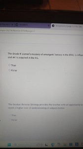 The Grade R learner's mastery of emergent literacy in the EFAL ... | Filo