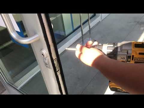 COMMERCIAL DOOR MORTISE CYLINDER LOCK REMOVAL (STORE FRONT)