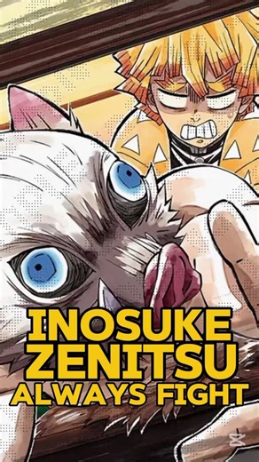 Why Inosuke and Zenitsu Always Fight | Demon Slayer Explained #demonslayer #inosuke #zenitsu