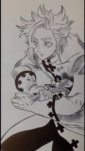 Arthur Pendragon Drawing - Anime Art