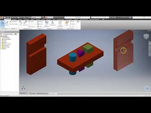 Autodesk Inventor 2016 Pegboard Toy Assembly Video