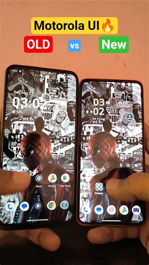 Motorola UI 🔥| OLD vs NEW #viral #smartphone #android #trending #gadgets #relatable #foryou #shorts