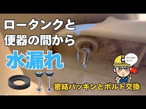 [DIY Water Leak Repair] How to Fix Water Leaking Between the Toilet Tank and the Toilet Bowl