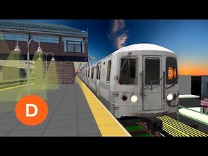 OpenBVE Simulator: NYCT R44 D Train Gameplay Via Concourse Exp