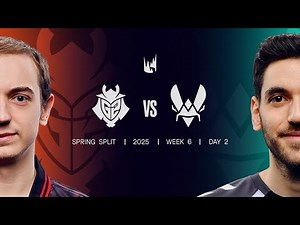 G2 v VIT | 2025 LEC Spring | Week 6 Day 2 | G2 Esports vs. Team Vitality Game 1