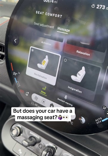 Discover Luxury with Mini's Massaging Seats