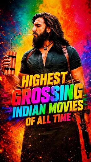 Top 5 Highest Grossing Indian Movies Of All Time 🔥🤯 #indiancinema #highestgrossingindianmovies