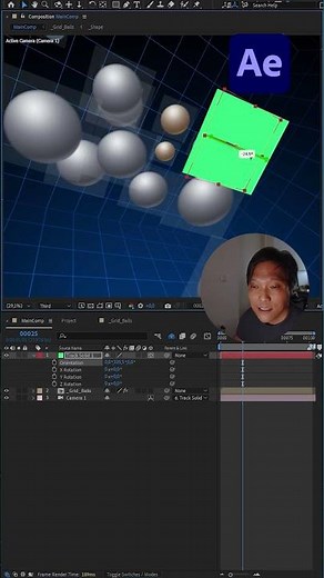 LOOK AT ME AGAIN! Card Dance Effect FULLY Auto-Oriented towards Camera in After Effects #shorts