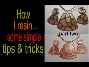 Resin on polymer clay - tips and tricks