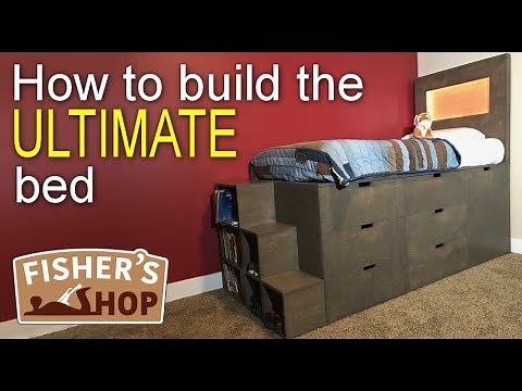 Woodworking: How to build the ULTIMATE bed