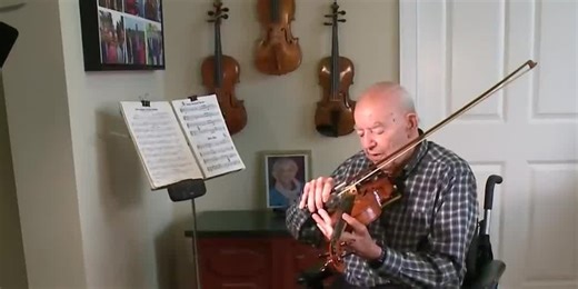 93-year-old uses engineering experience to create his own violins