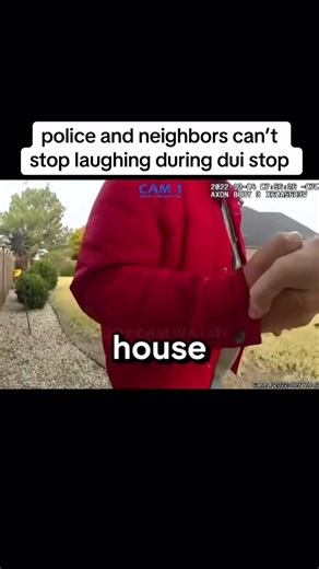 Police and neighbors can’t stop laughing during dui stop #viral #bodycam #police #funny