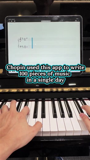 Chopin wrote 100 pieces of music in a single day using this app #DeepPiano #sheetmusic #codingpianist #pianocover #chopin